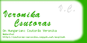 veronika csutoras business card